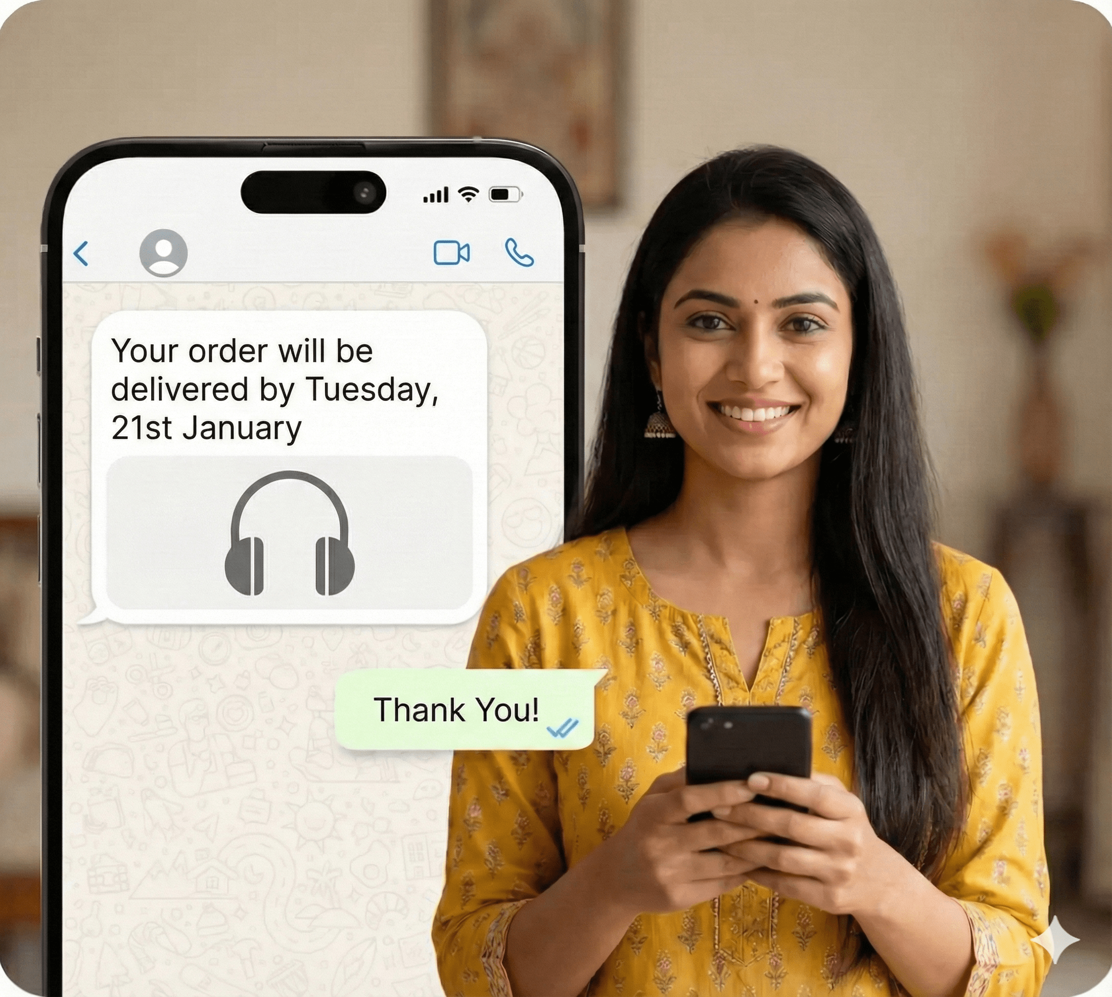 WhatsApp broadcast preview